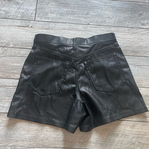 Abercrombie and fitch The Dad Short high rise vegan leather - Picture 4 of 5
